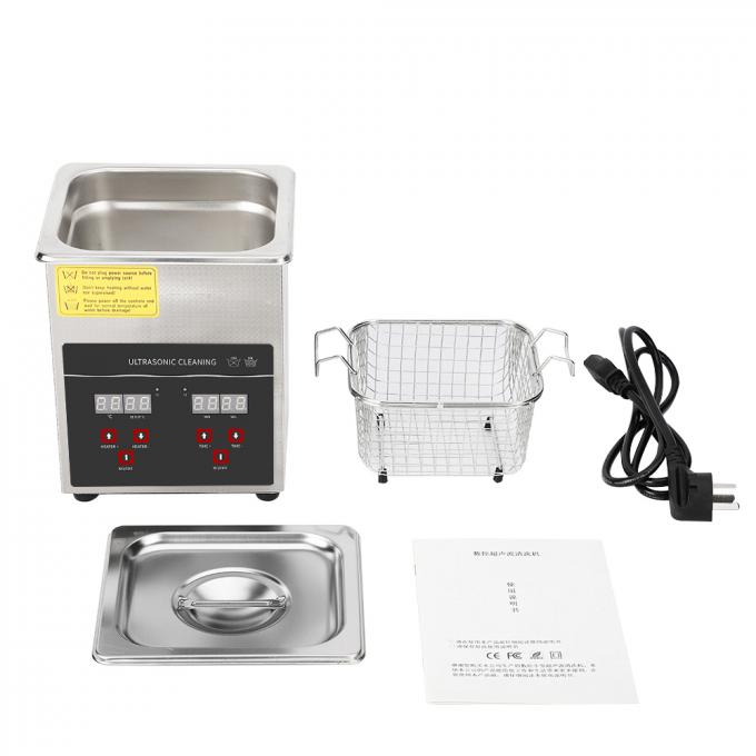 Machine de nettoyage par ultrasons de 60W stérilisant le nettoyant de bain par ultrasons de 2L 0
