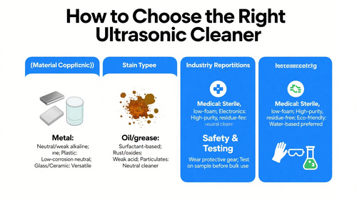 Latest company news about Comment choisir le bon nettoyant pour le nettoyage par ultrasons?