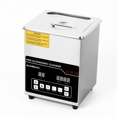 Nettoyeur à ultrasons à double fréquence 2L SUS 304 réservoir 60W Puissance ultrasonique 100W Puissance de chauffage