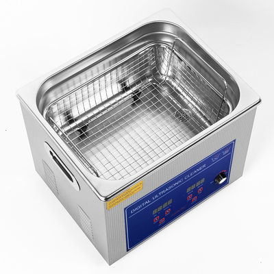 Nettoyeur à ultrasons de 10 litres de capacité 240w Puissance 300w Chauffage 40kHz Frequence Timer Nettoyage industriel réglable