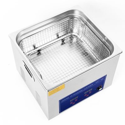 Nettoyeur industriel à ultrasons 15L Capacité 760W Machine réglable de puissance avec 400w de chauffage pour ultrasons
