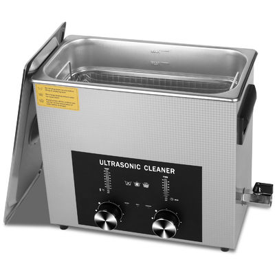 Nettoyeur à ultrasons professionnel 6L 180W Nettoyeur de bijoux à ultrasons commercial avec minuterie codée, chauffage et panier, multi-application pour bijoux, lunettes, chaînes, montres