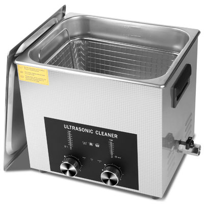 Nettoyeur à ultrasons professionnel 10L 240W Nettoyeur de bijoux à ultrasons commercial avec minuterie codée, chauffage et panier, multi-application pour bijoux, lunettes, chaînes, montres