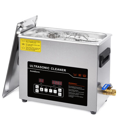 Nettoyeur de pièces à ultrasons 6L SUS 304 Nettoyeur à ultrasons de laboratoire matériel