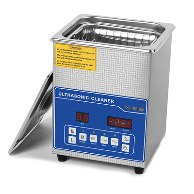 Nettoyeur à ultrasons chauffé 2L à double fréquence Pro. Multi-usage en acier inoxydable pour bijoux, lunettes, outils et électronique