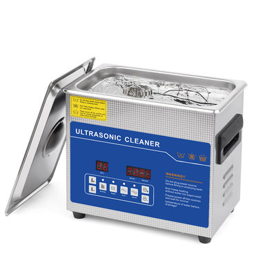 Nettoyeur à ultrasons numérique 3L en acier inoxydable à double fréquence avec chauffage et chronomètre pour les prothèses dentaires, les pièces de monnaie, les bijoux, les outils