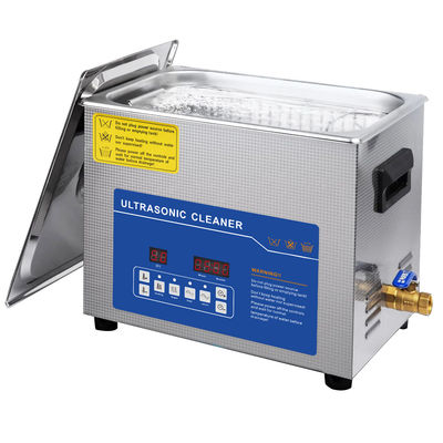Nettoyeur à ultrasons industriel de 10 litres 240W Températeur de chauffage électrique Contrôle numérique Acier inoxydable pour pièces de motocyclettes Chaînes d'outils