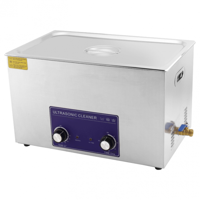 Nettoyeur à ultrasons mécanique de 600w à boutons type Nettoyeur à vaisselle à ultrasons avec réservoir 2